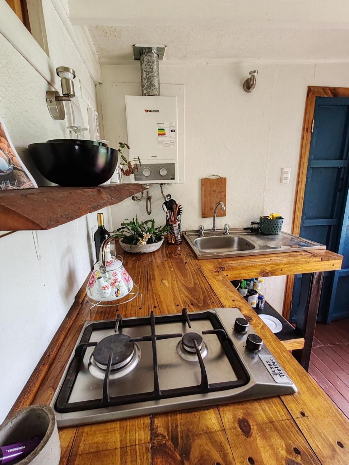 Cabana Tinyhouse 2 Personas Con Tinaja Curacautin Exterior photo